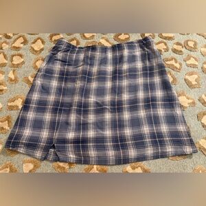 American Eagle Outfitters Navy Plaid Skirt